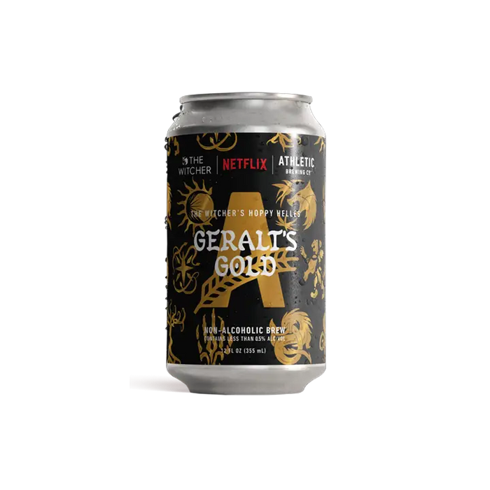 Athletic Brewing – Geralt’s Gold Hoppy Non-Alcoholic Helles - 12oz - ProofNoMore