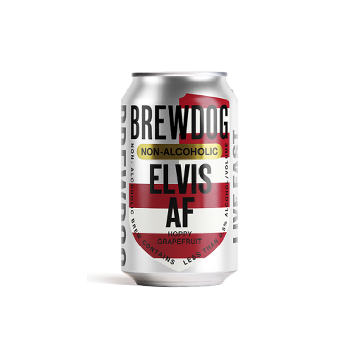 BREWDOG Non-Alcoholic ELVIS AF - Hoppy Grapefruit NA-Beer. 