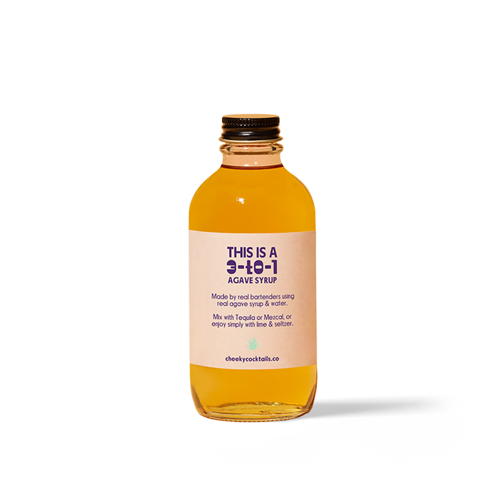 Cheeky Agave Syrup for Non-Alcoholic Mixology - Back Label