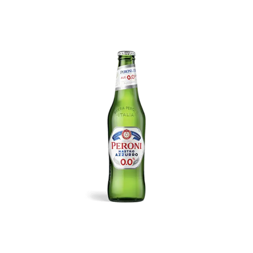 Introducing the brand-new alcohol-free beer, Peroni Nastro Azzurro 0.0%. Brewed in Italy, with the same passion and flair as the famous Peroni Lager that was established in 1864.