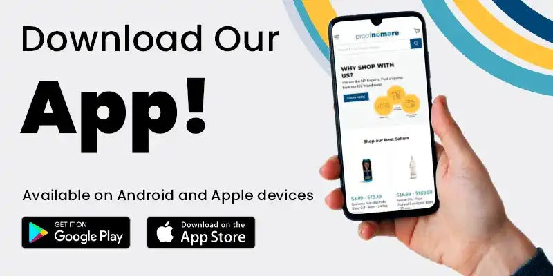 A promotional image for a mobile shopping app.