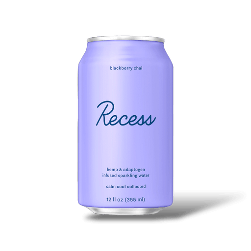 Recess Hemp And Adaptogen - Blackberry Chai Infused sparkling water