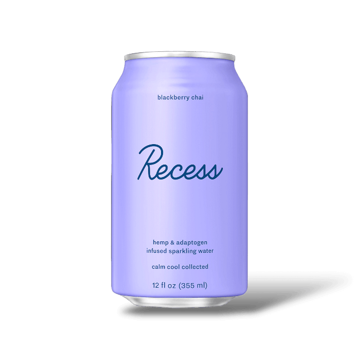 Recess Hemp And Adaptogen - Blackberry Chai Infused sparkling water
