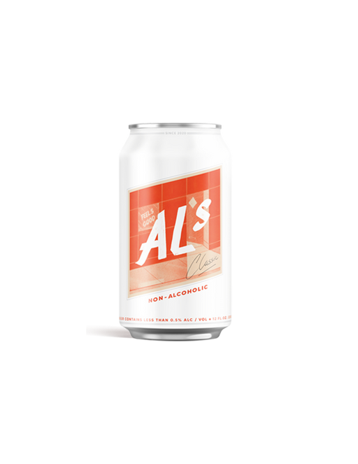 Al's Classic Non-Alcholic Beer. This NA-Brew is a great Pils style lager. The only difference is it has no alcohol. Enjoy Any time.