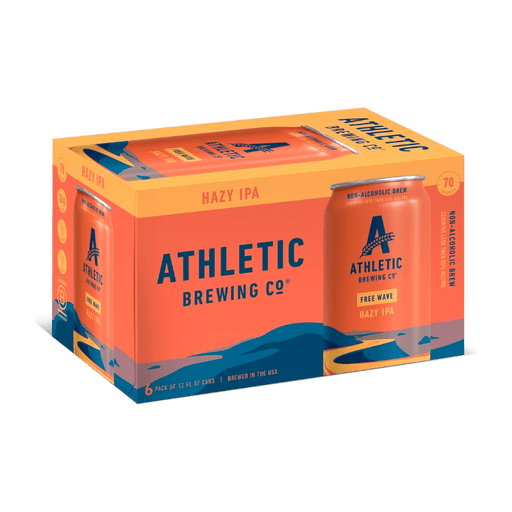 Athletic Brewing Free Wave Non-Alcoholic Beer -6 Pack 12oz - ProofNoMore
