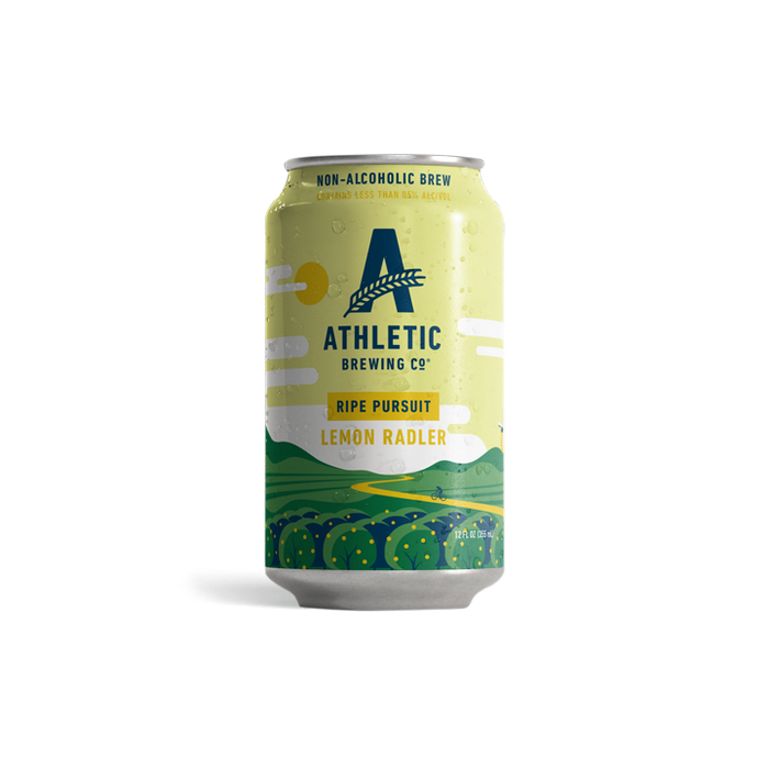 Athletic Brewing - Ripe Pursuit Lemon Radler Non-Alcoholic Beer - 12oz - ProofNoMore