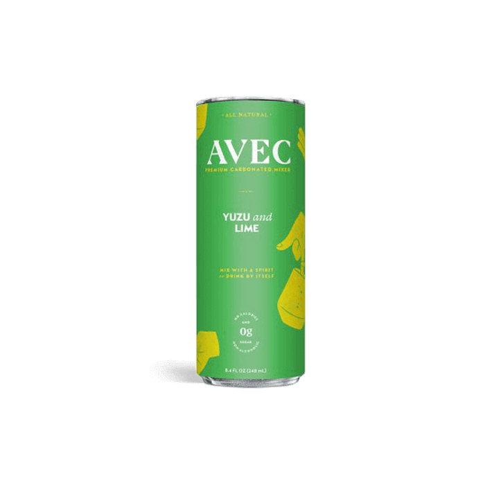 AVEC YUZU & LIME - Premium Carbonated Mixer - Non-Alcoholic Beverage - 8.45oz - ProofNoMore
