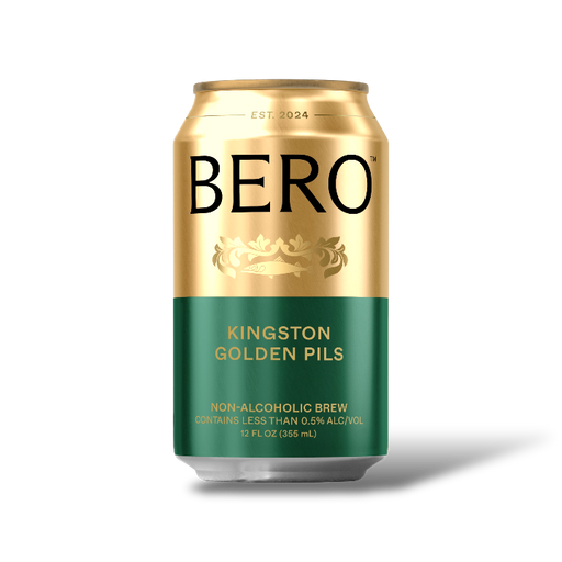 BERO KINGSTON Golden Pils - Non-Alcoholic Beer - 12oz - NON