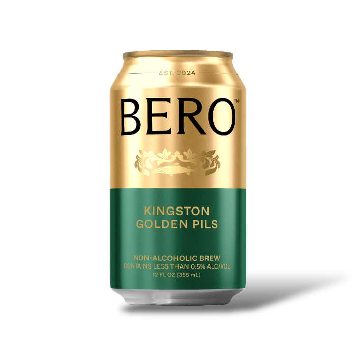 BERO KINGSTON Golden Pils - Non-Alcoholic Beer - 12oz - NON