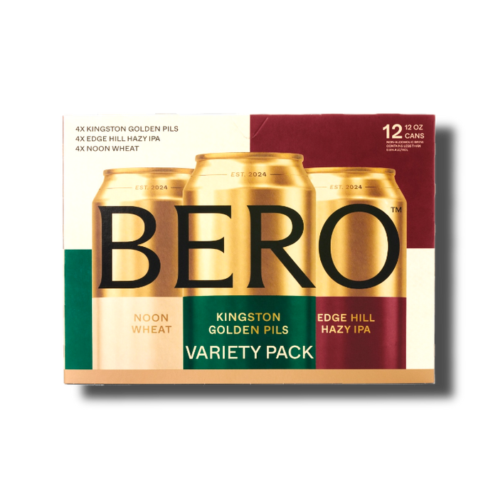 BERO - Non-Alcoholic Beer Variety Pack – 12 x 12oz