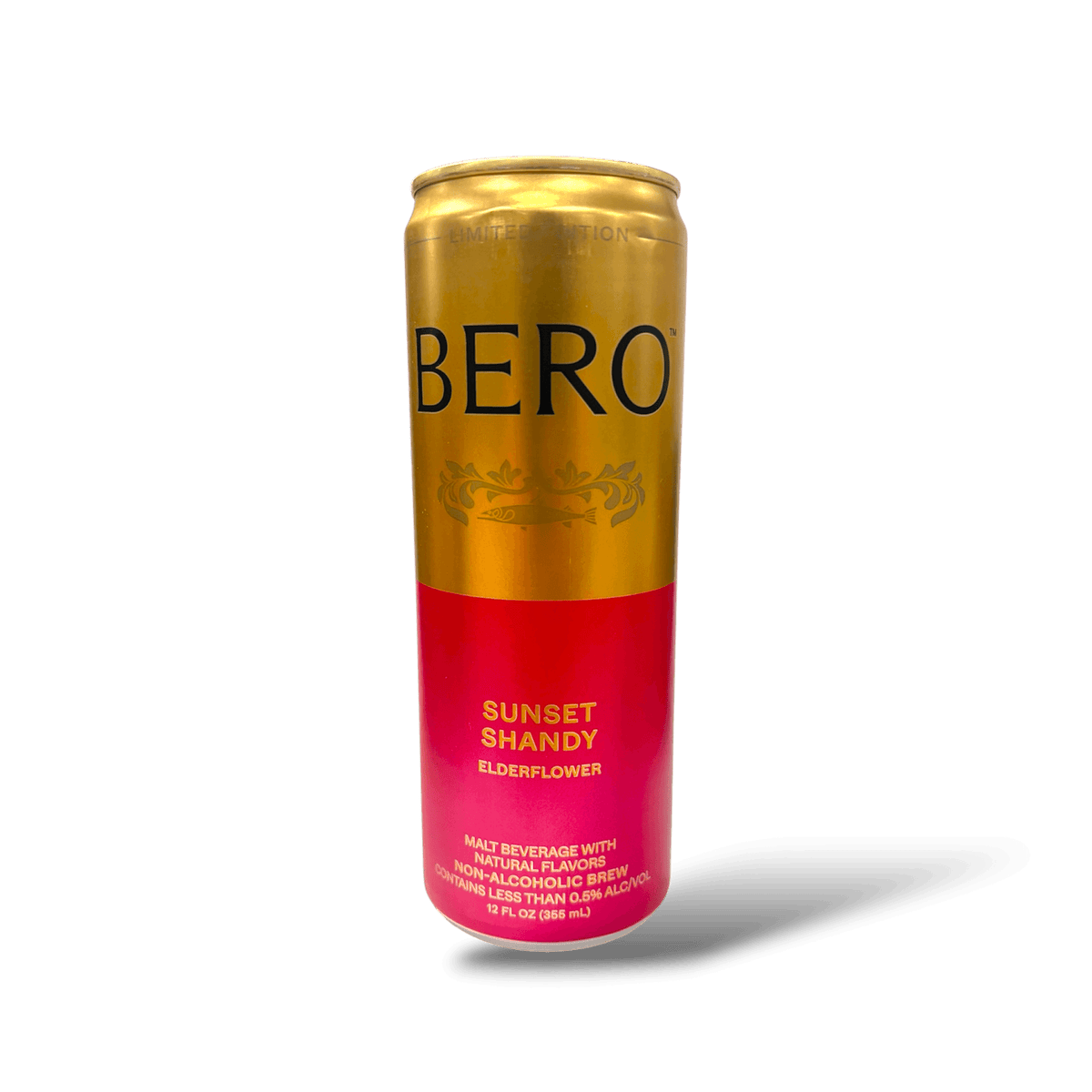 BERO - Sunset Shandy Elderflower - Non-Alcoholic Shandy - 12oz - Less ...