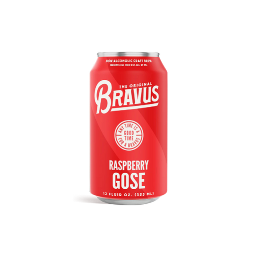 Bravus Brewing – Non-Alcoholic Raspberry Gose  – 12oz - Proofnomore