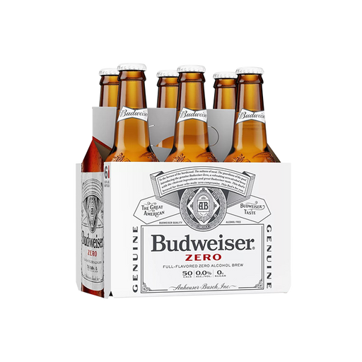 Budweiser Zero – Alcohol-Free Lager-Style Brew  – 12oz Bottle - ProofNoMore