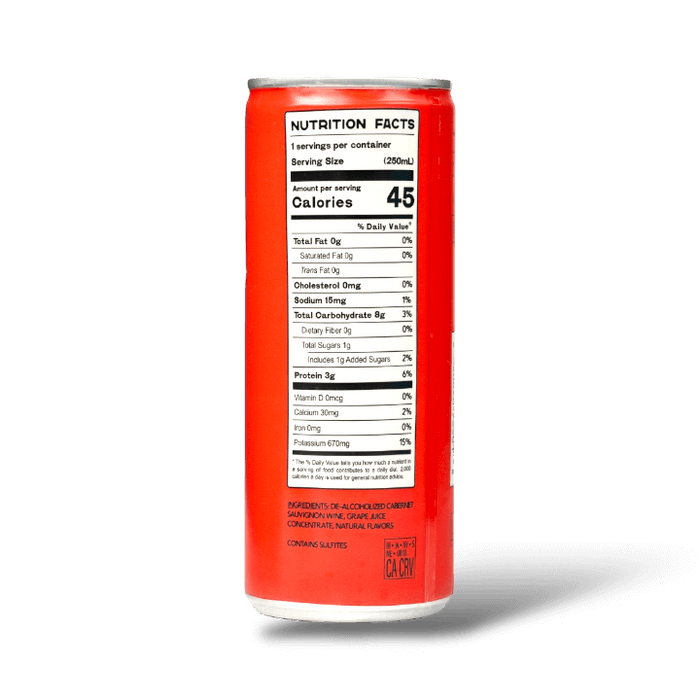 Buzzkill - Cabernet Sauvignon Alcohol-Free Wine - Can 8.4oz_back