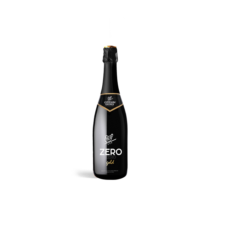 Cipriani Gold – Zero Zero Sparkling Wine - 25.4oz / 750ml