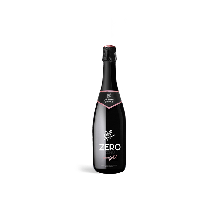 Cipriani Rosegold – Zero Zero Sparkling Wine - 25.4oz / 750ml