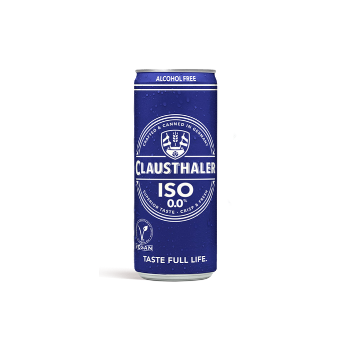 Clausthaler Iso 0.0 – Alcohol Free Isotonic Brew – 11.2oz cans - ProofNoMore