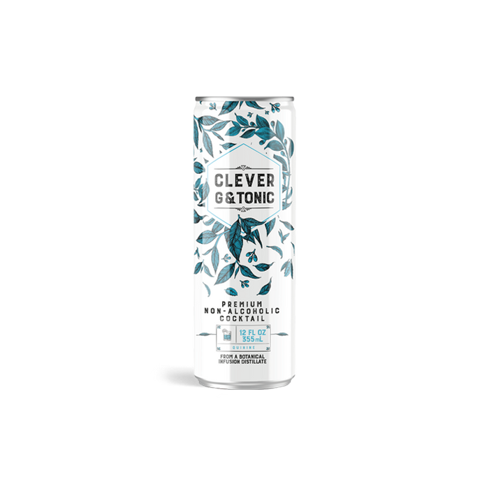 Clever G and Tonic - Non-Alcoholic Craft Mocktail - 12oz Cans Clever G and Tonic - Non-Alcoholic Craft Mocktail - 12oz Cans