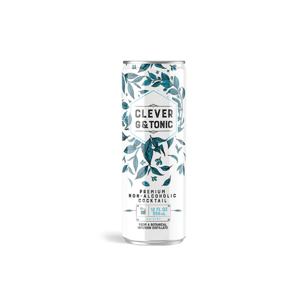 Clever G and Tonic - Non-Alcoholic Craft Mocktail - 12oz Cans