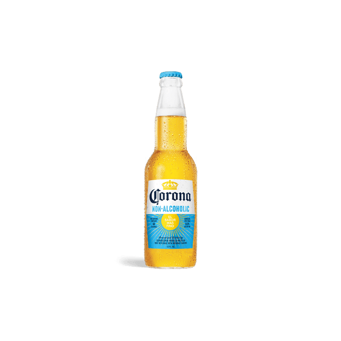 Corona's Non-Alcoholic Lager is finally available in the US. The taste of the original in a non-alcoholic brew. With he same crisp and balanced taste of your favorite Mexican Cerveza . Add a lime wedge and enjoy this NA-Beer anytime. 