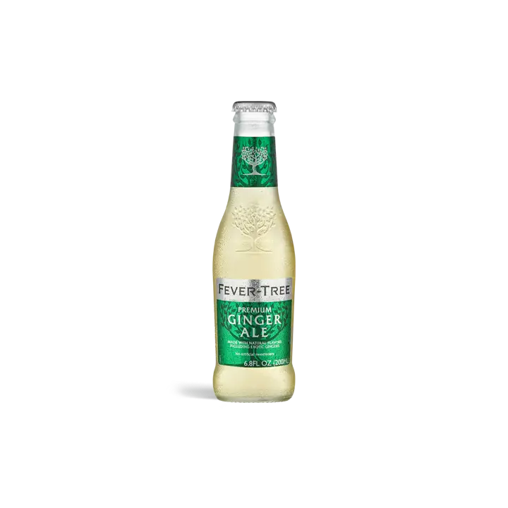Fever Tree Ginger Ale Non-Alcoholic Mixer - 0.0% ABV - 6.8oz / 200ml - ProofNoMore