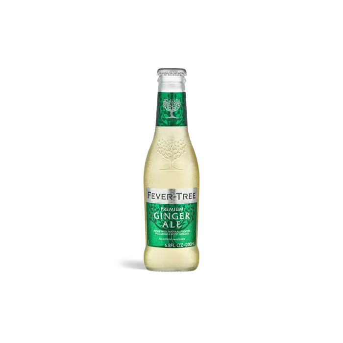 Fever Tree Ginger Ale Non-Alcoholic Mixer - 0.0% ABV - 6.8oz / 200ml - ProofNoMore