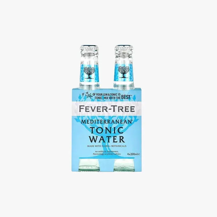 Fever Tree Mediterranean Tonic Water Non-Alcoholic Mixer - 0.0% ABV - 6.8oz / 200ml - ProofNoMore