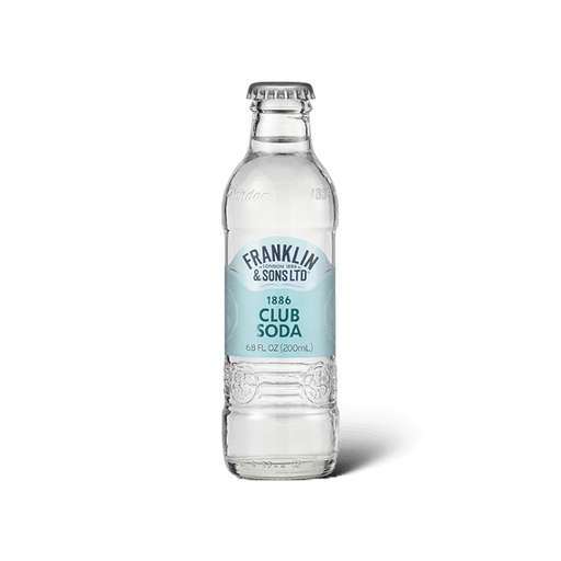 Franklin & Sons Club Soda Water Non-Alcoholic Mixer - 6.76oz - ProofNoMore