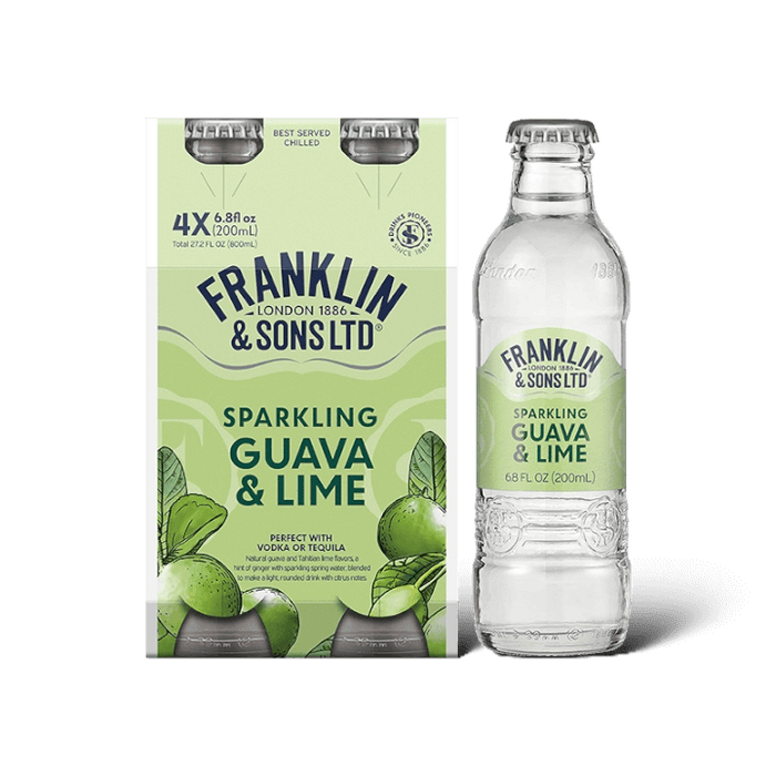 Franklin & Sons Guava & Lime Soda - 4Pack - ProofNoMore