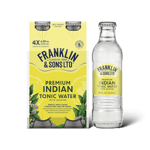 Franklin & Sons Indian Tonic Water Non-Alcoholic Mixer - 4Pack - ProofNoMore