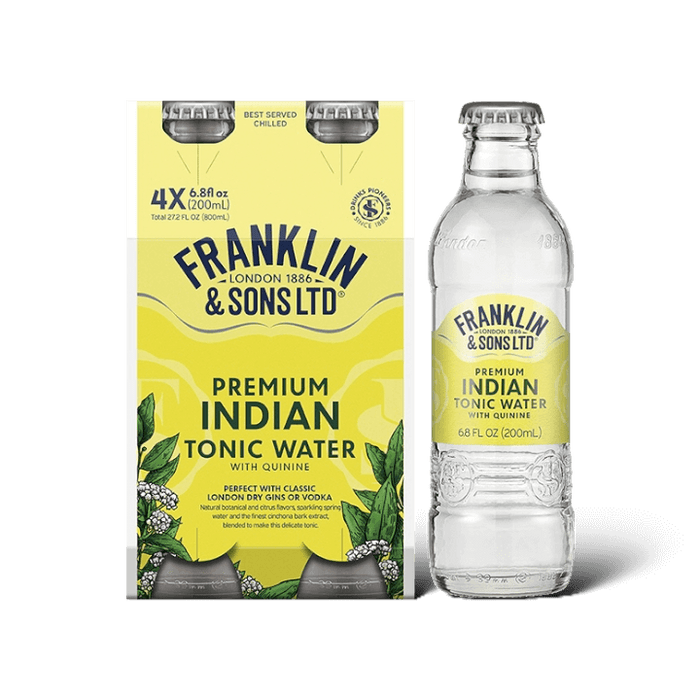 Franklin & Sons Indian Tonic Water Non-Alcoholic Mixer - 4Pack - ProofNoMore