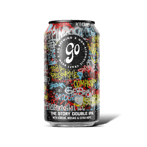 GO Brewing – The Story Double IPA - Non-Alcoholic IPA – 12oz - Proofnomore