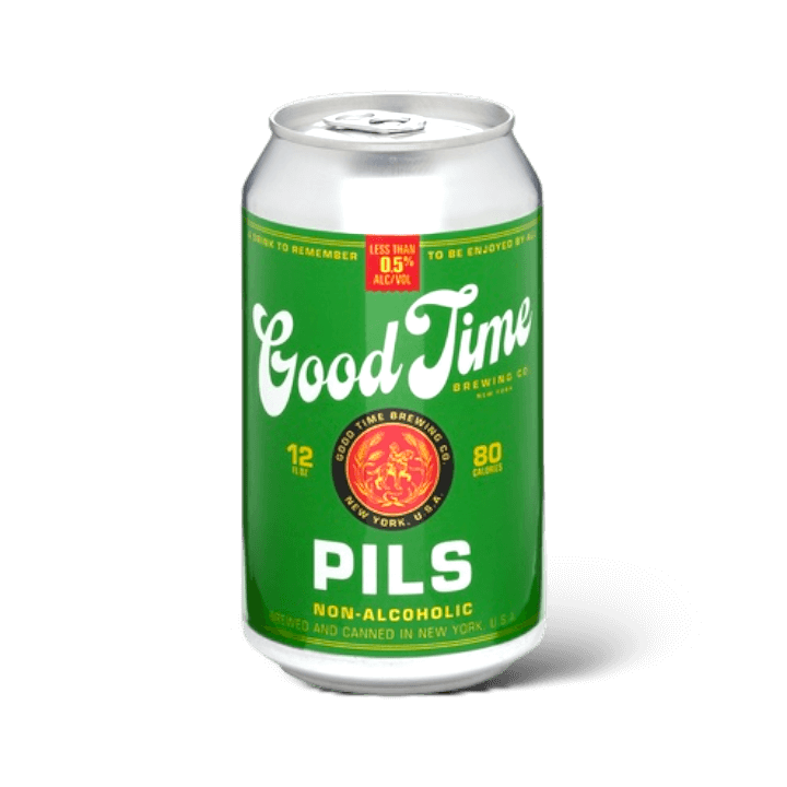 GOOD TIME - Non-Alcoholic PILS - Brewed in NY - 12oz - ProofNoMore