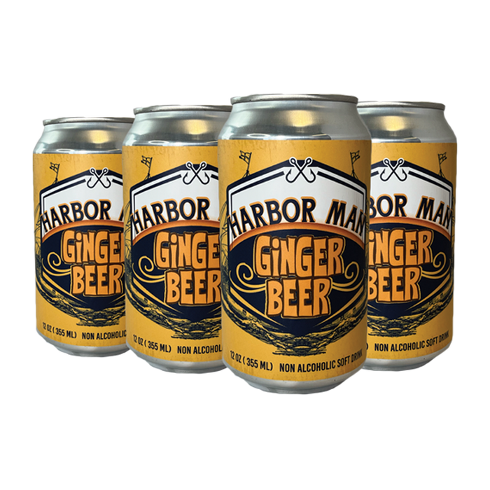 Harbor Man Ginger Beer - Crafted in NY - Perfect Mixer, not just for the boating enthusiast. 6 Pack