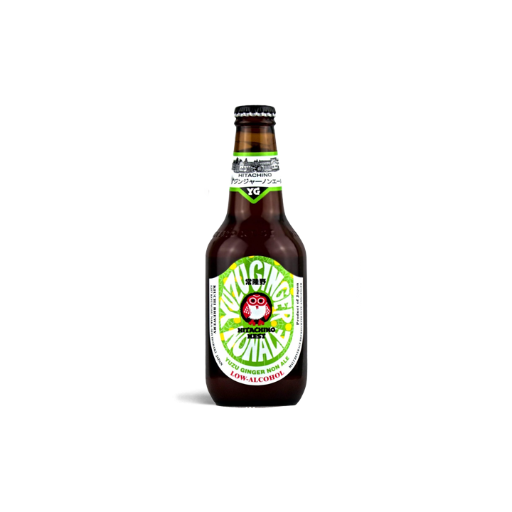 Hitachino Nest Non Ale Yuzu Ginger Non-Alcoholic Beer - 0.5% ABV - 11.2oz - ProofNoMore