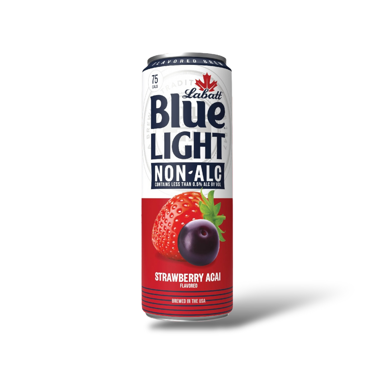 LABATT Blue Light – Non-Alc Strawberry & Acai Brew – ProofNoMore