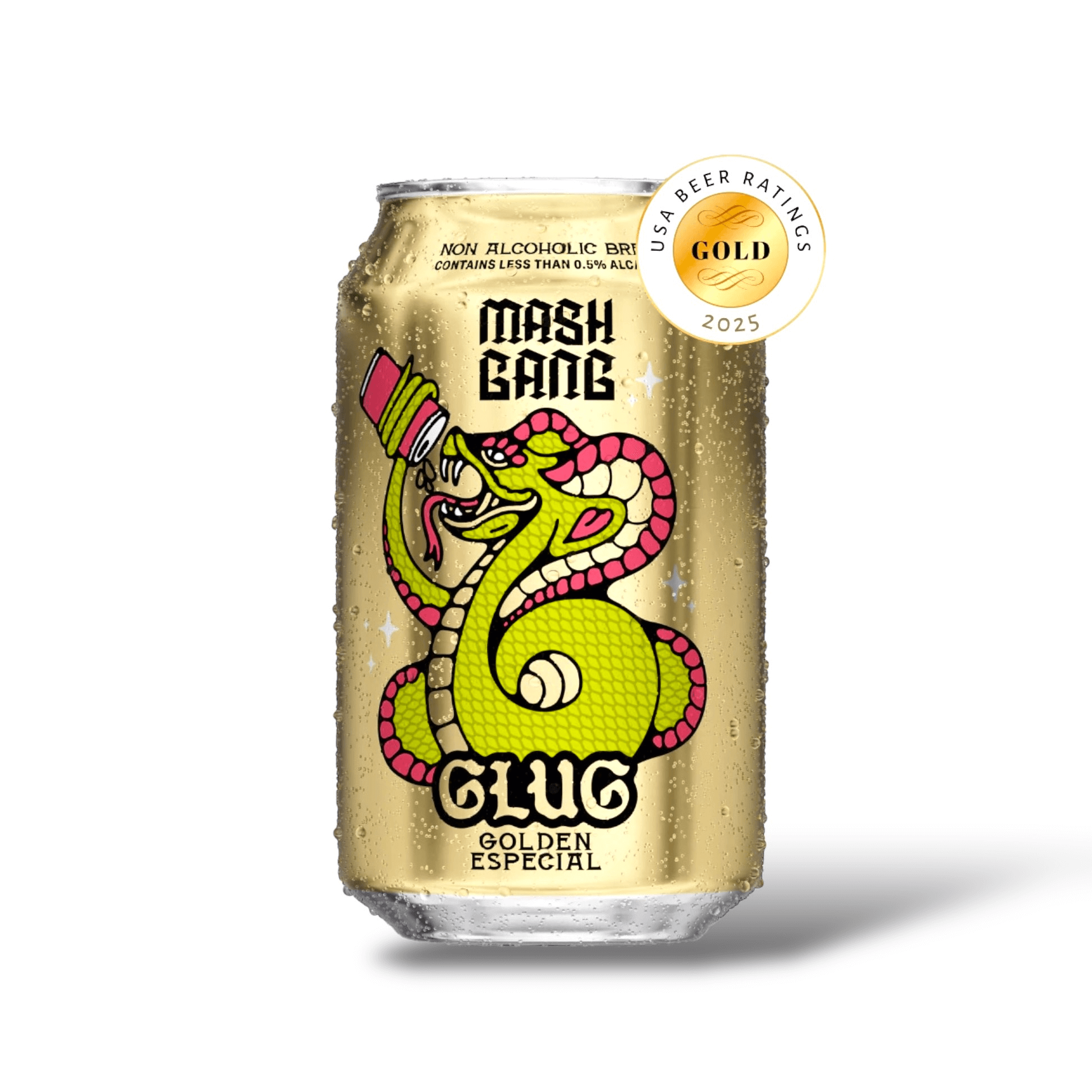 MASH GANG Non Alcoholic Glug Cerveza Lager ProofNoMore mash-gang-non-alcoholic-glug-cerveza-lager-proofnomore