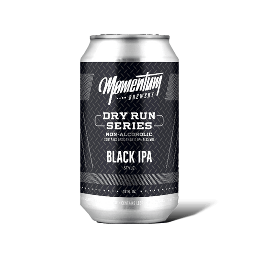 Momentum Brewery Non-Alcoholic Black IPA (Front)