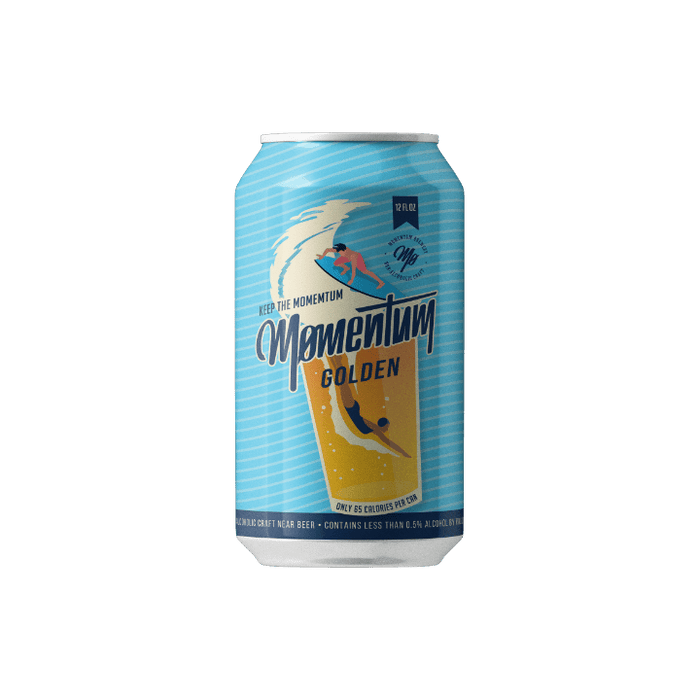 🎁 Momentum Brewery - Golden Non-Alcoholic Brew - 12oz