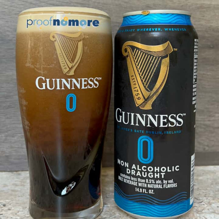 Official Guinness Zero Glass - 14oz - ProofNoMore