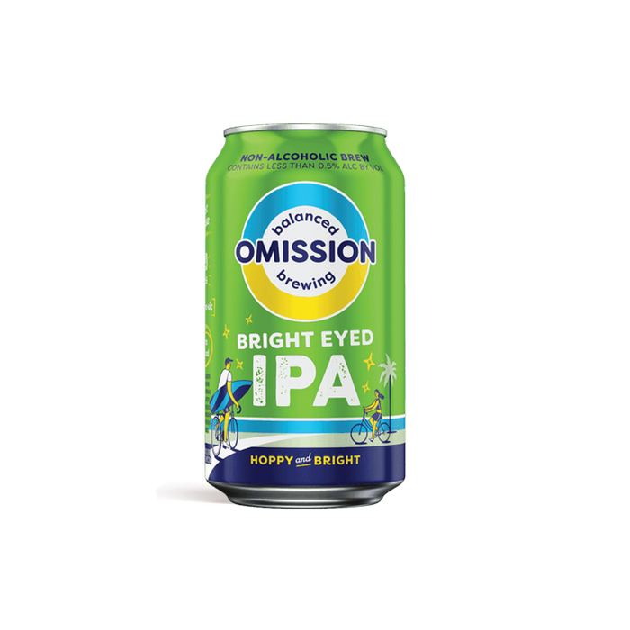 Omission Bright Eyed IPA – Non-Alcoholic and Gluten removed Ale – 12oz can - ProofNoMore