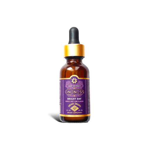 ONENESS BRIGHT DAY HEMP DROPS - BITTERS - ALCOHOL-FREE