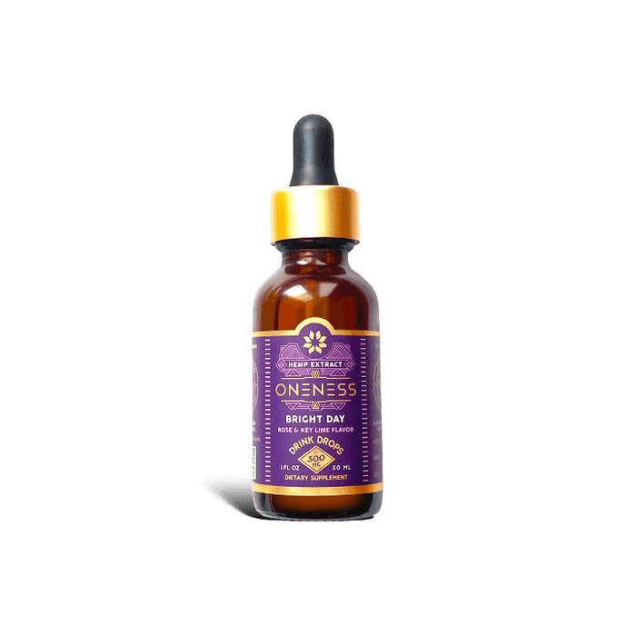 ONENESS BRIGHT DAY HEMP DROPS - BITTERS - ALCOHOL-FREE