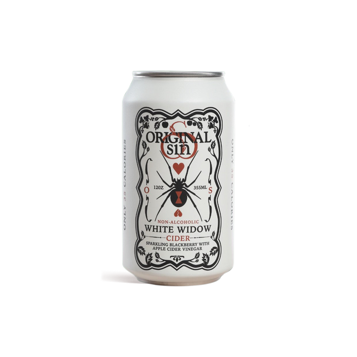 Original Sin Cider – White Widow Non-Alcoholic Cider - 12oz - ProofNoMore