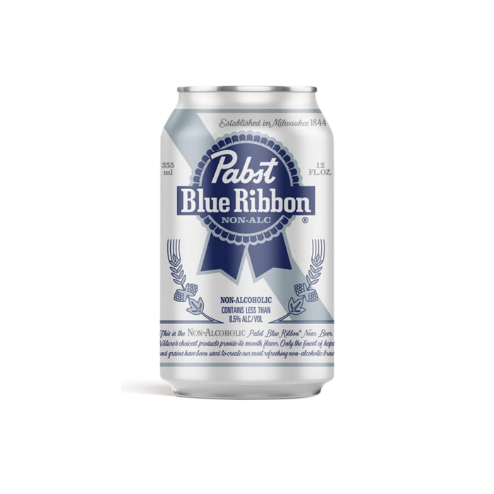 Pabst Blue Ribbon – Non-Alcoholic Lager-Style Beer  – 12oz