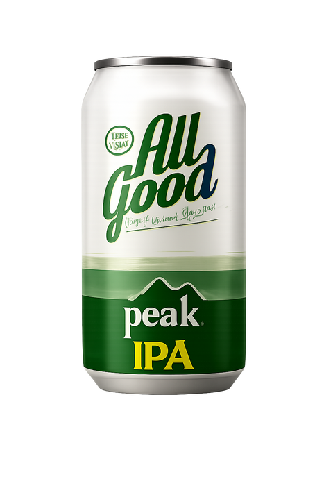 PEAK BREWING - Non-Alcoholic All Good IPA - 12oz - Less