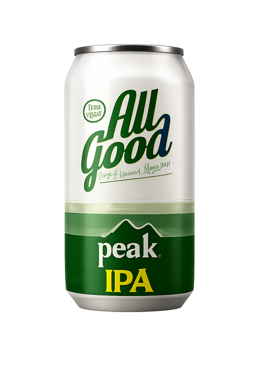 PEAK BREWING - Non-Alcoholic All Good IPA - 12oz - Less