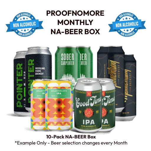 ProofNoMore Monthly NA-Beer Box - 10 NA-Brews per box