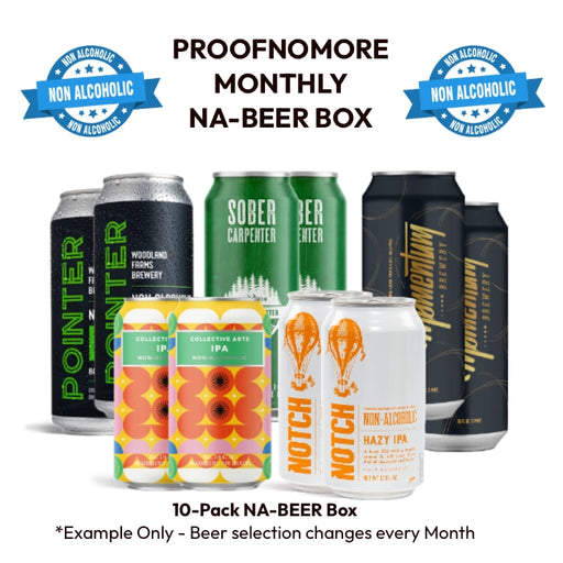 ProofNoMore Monthly NA-Beer Box - 10 NA-Brews per box