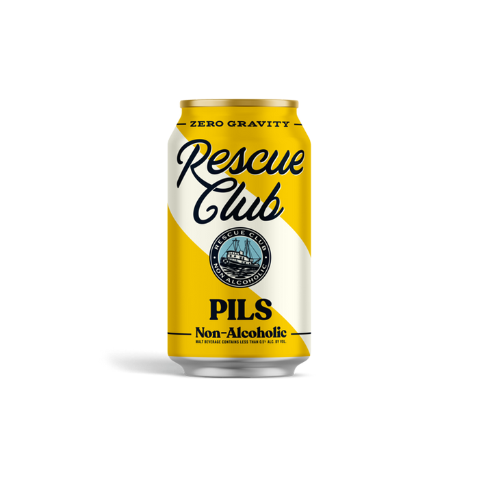 Rescue Club Pilsner Non-Alcoholic Beer - 12oz - ProofNoMore